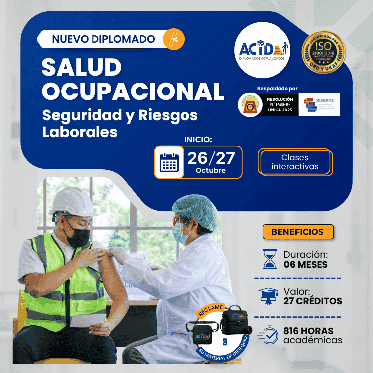 Salud ocupacional, seguridad y gestión de riesgos 008-26-DIPLOMADO